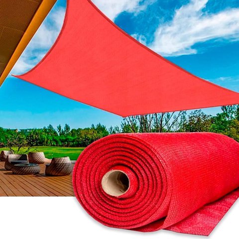 2922 - Tela de Sombreamento Politop Sombra Vermelho