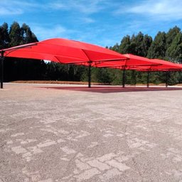 2922 - Tela de Sombreamento Politop Sombra Vermelho - 2