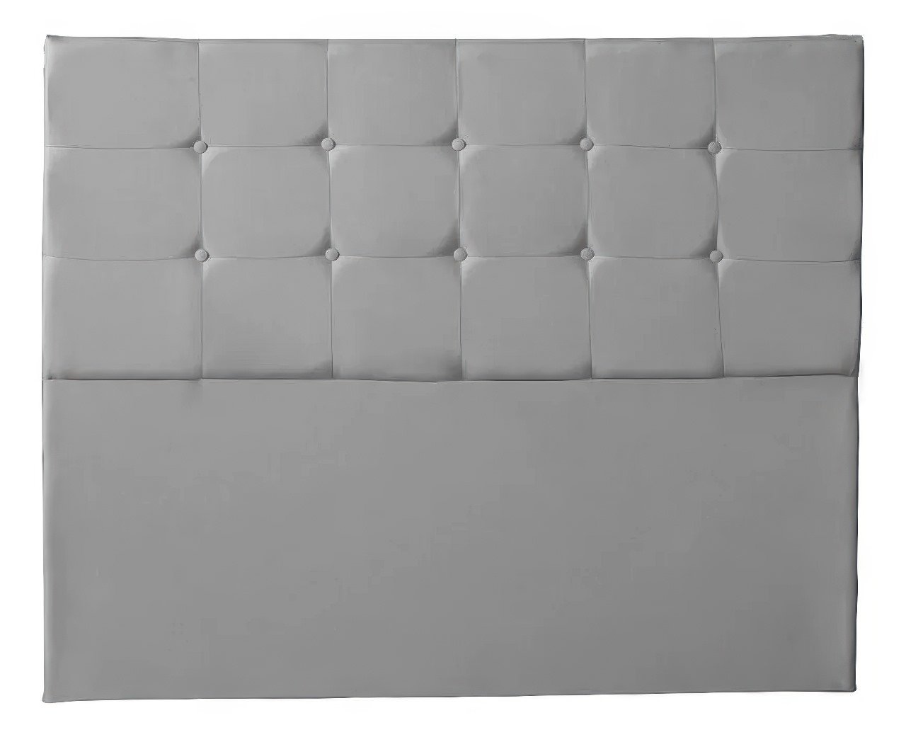 Cabeceira Pop Estofada para Cama de Casal 140cm Cinza - 3