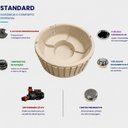 Ver imagem 5 de Eco Spa Standard: Banheira de Hidromassagem Portátil com Jatos de Hidromassagem Ouro Fino Bege