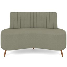Sofá Chaise Living 2 Lugares 135cm para Sala Cayman K01 Bouclê Verde - 5