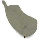 Ver imagem 4 de Sofá Chaise Living 2 Lugares 135cm para Sala Cayman K01 Bouclê Verde