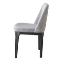 Ver imagem 3 de Cadeira de Jantar Livia Cinza Estofado em Aço Waw Design