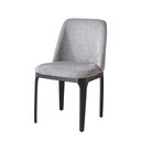 Ver imagem 2 de Cadeira de Jantar Livia Cinza Estofado em Aço Waw Design