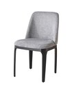 Ver imagem 2 de Cadeira de Jantar Livia Cinza Estofado em Aço Waw Design