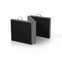 Ver imagem 2 de Cama Dobrável Portátil Estofado Camping Viagem Espuma D24 - Cinza