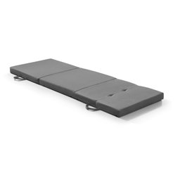 Cama Dobrável Portátil Estofado Camping Viagem Espuma D24 - Cinza - 1