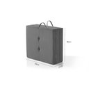 Ver imagem 3 de Cama Dobrável Portátil Estofado Camping Viagem Espuma D24 - Cinza