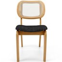 Ver imagem 5 de Kit 2 Cadeiras para Sala de Jantar Estofada e Tela Mariah L02 Linho Chumbo