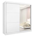 Ver imagem 1 de Guarda Roupa Casal com Espelho 2 Portas 6 Gavetas Titanium-branco Móveis D'doro