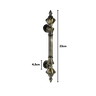 Puxador para Porta Colonial Jd Ouro Velho 33cm - 3