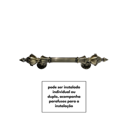 Puxador para Porta Colonial Jd Ouro Velho 33cm - 6