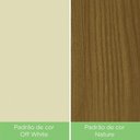 Ver imagem 7 de Conjunto Sala de Jantar 160 Cm 06 Cadeiras Marilia Nature com Off White e Marrom