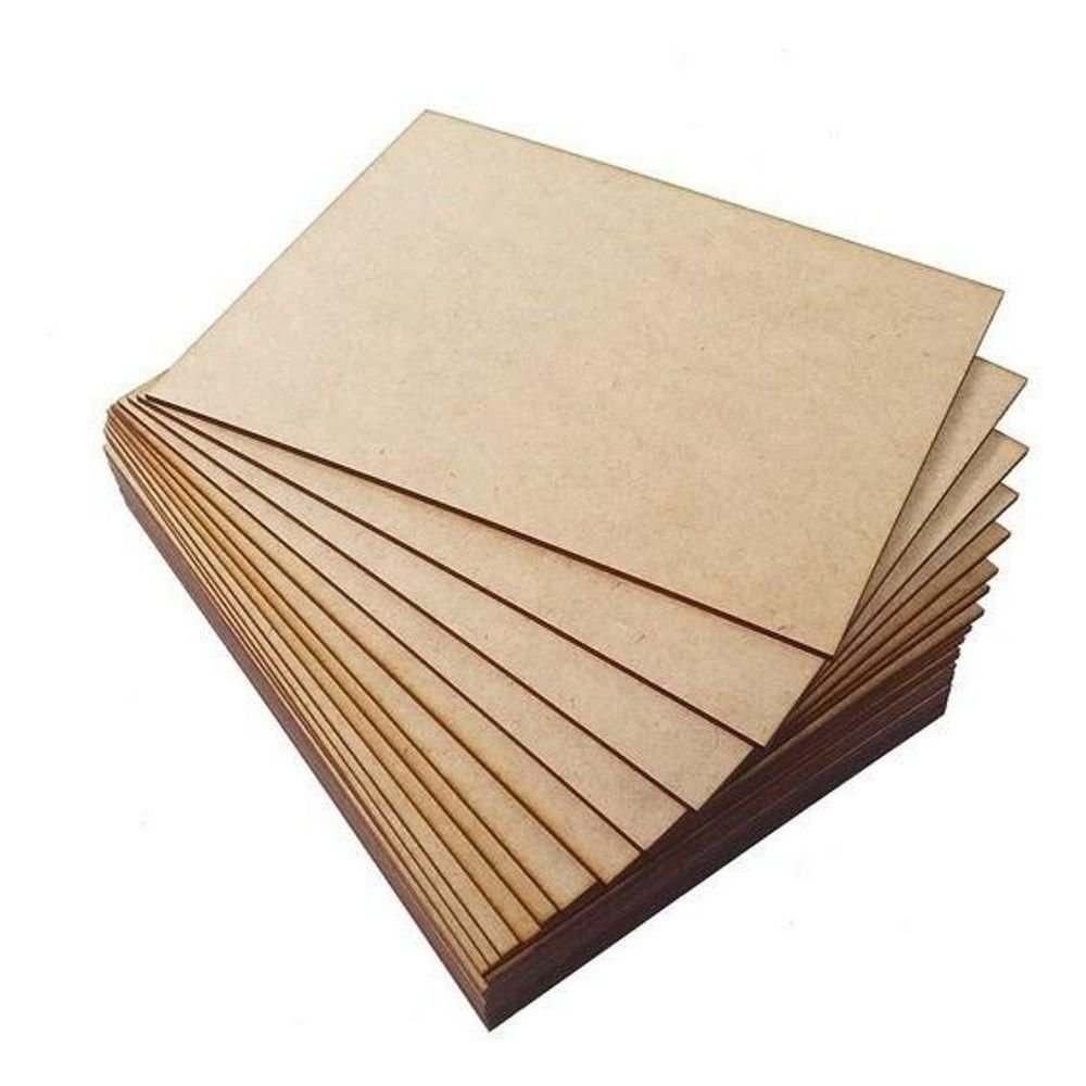 Chapa Placa Mdf 3mm A4 (29,7cm X 21cm) 40peças - 1