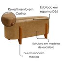 Ver imagem 4 de Puff Recamier Organico Imperial 100 cm Corino Whisky Impo