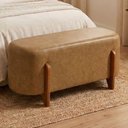 Ver imagem 2 de Puff Recamier Organico Imperial 100 cm Corino Whisky Impo