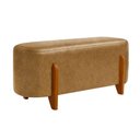 Ver imagem 1 de Puff Recamier Organico Imperial 100 cm Corino Whisky Impo