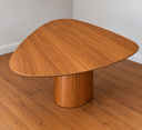 Ver imagem 3 de Mesa de Jantar Orgânica Canya 90x95cm em MDF Freijó