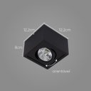 Ver imagem 2 de Plafon Spot Sobrepor Box Orluce Preto + LED AR70 Br. Quente ST2761