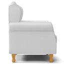 Ver imagem 6 de Poltrona de Amamentação e Descanso com Pés de Madeira Lucy P04 Sintético Branco - Mpozenato