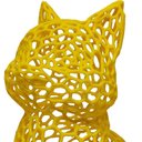 Ver imagem 5 de Gato Sentado 18 Cm Vazado 3d Enfeite Objeto Decorativo Decoração Amarelo