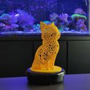 Ver imagem 6 de Gato Sentado 18 Cm Vazado 3d Enfeite Objeto Decorativo Decoração Amarelo