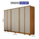 Ver imagem 2 de Guarda Roupa Casal Grande MDF 6 Portas Palazzo - Arbo Design