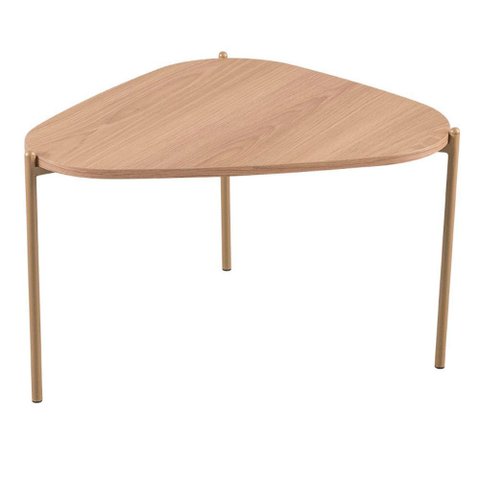 Mesa de Centro Alta Base Dourada - Hanover