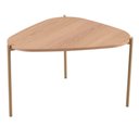Ver imagem 1 de Mesa de Centro Alta Base Dourada - Hanover