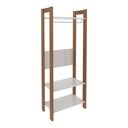 Ver imagem 5 de Armário Closet com Prateleira Multimóveis CR35007 Branco/Amêndoa