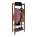 Ver imagem 1 de Armário Closet com Prateleira Multimóveis CR35007 Branco/Amêndoa