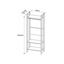 Ver imagem 4 de Armário Closet com Prateleira Multimóveis CR35007 Branco/Amêndoa