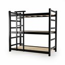 Ver imagem 2 de Treliche de Madeira de Eucalipto Super Resistente 5 X 9 Preto - Móveis Britz