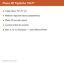 Ver imagem 6 de Papel de Parede 3D Tijolinho Autoadesivo 70x77 Espuma Alto Relevo Lavável sem Obra - Kit 20 Placas