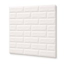 Ver imagem 1 de Papel de Parede 3D Tijolinho Autoadesivo 70x77 Espuma Alto Relevo Lavável sem Obra - Kit 20 Placas