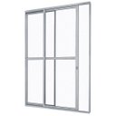 Ver imagem 2 de Porta de Correr Alumínio com Divisão Central Alumifit 2 Folhas Sasazaki 216 x 160 x 6,6cm