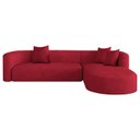 Ver imagem 2 de Sofá Modular Sala de Estar Decoração Luxo 265cm Lado Esquerdo Suede Celinne Luxuoso Yescasa