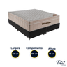 Cama Box Baú Bipartido Queen Preto e Colchão Airtech Springpocket Molas Ensacadas Ortobom - 3