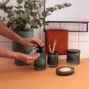 Ver imagem 7 de Porta Sabonete Liquido de Vidro Retrô Banheiro - Oikos