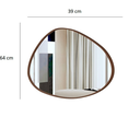 Ver imagem 5 de Conjunto Espelho Orgânico e Gabinete de Banheiro Classic - Branco/ripado