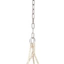 Ver imagem 3 de Poltrona Suspensa de Balanço Macrame Acompanha Gancho, Mosquetao e Corrente