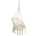 Ver imagem 4 de Poltrona Suspensa de Balanço Macrame Acompanha Gancho, Mosquetao e Corrente