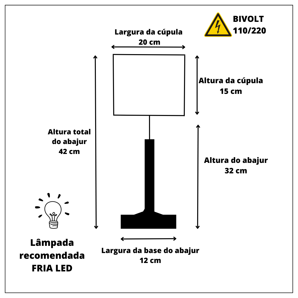 Kit 2 Abajur Quarto Quadrado Madeira Mdf Cúpula Tecido Linho - 4