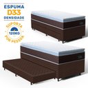 Ver imagem 3 de Cama Box com Colchao de Espuma D33 Pillow Top Comfort Luxo + Auxiliar de Espuma Unique Solteiro 88cm