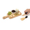 Ver imagem 4 de JOGO DE UTENSÍLIOS PARA QUEIJO DE BAMBU 2PCS PRETO - OIKOS