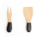 Ver imagem 1 de JOGO DE UTENSÍLIOS PARA QUEIJO DE BAMBU 2PCS PRETO - OIKOS