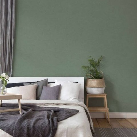 Papel de Parede Antigua Aspecto Têxtil Verde 371787ag