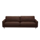 Ver imagem 6 de Sofá Decorativo Isaac 3 Lugares Sala de Estar 240cm Pés em Aço Couro Marrom Chocolate G88 - Gran Bel