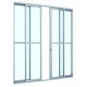 Ver imagem 6 de Porta de Correr Alumínio com Divisão Central Alumifit 4 Folhas Sasazaki 216 x 200 x 6,6cm