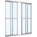 Ver imagem 2 de Porta de Correr Alumínio com Divisão Central Alumifit 4 Folhas Sasazaki 216 x 200 x 6,6cm